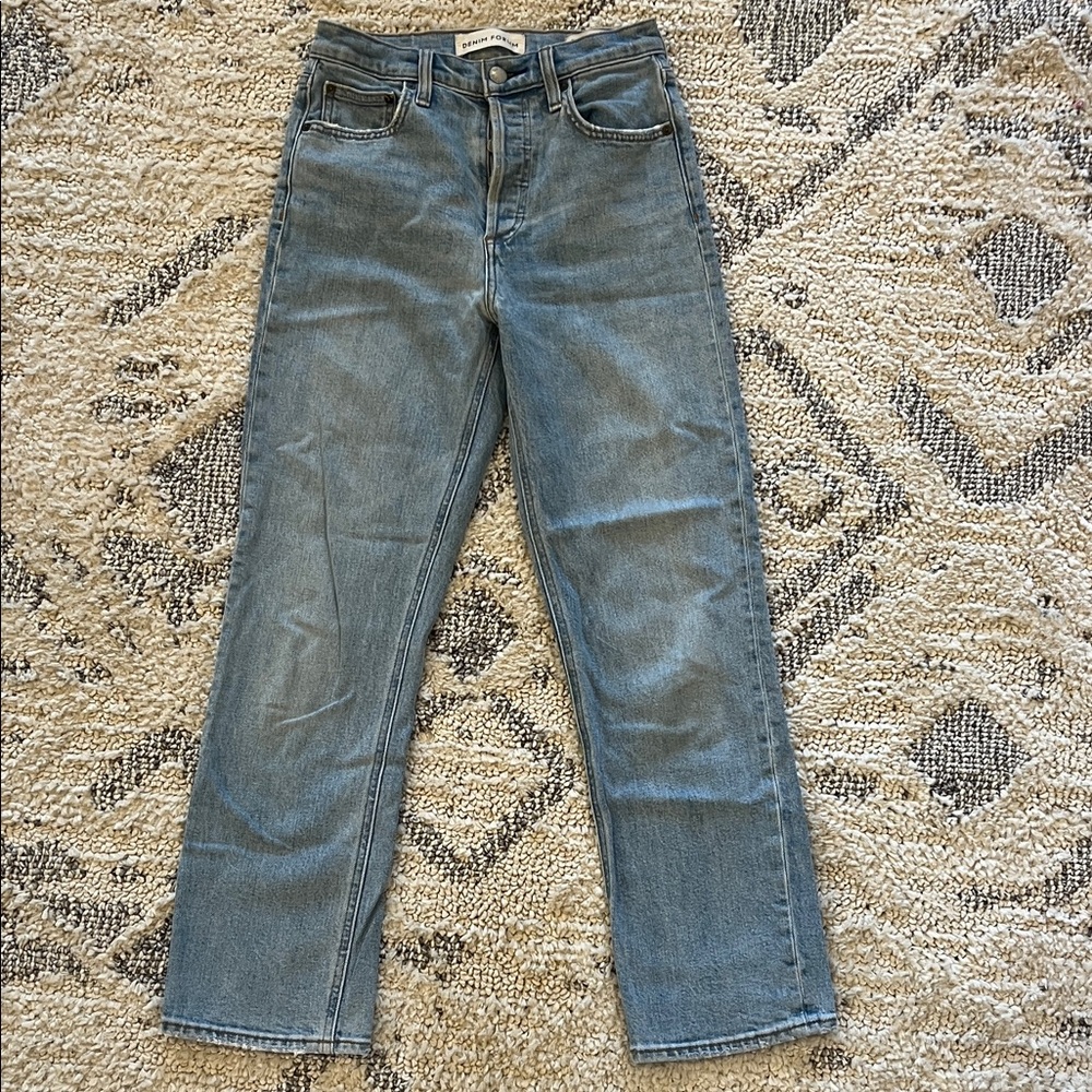 Denim Forum Light Blue High Rise Jeans